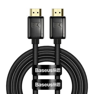 Baseus High Definition Series HDMI 2.1 8K 1 m Kabel – Schwarz