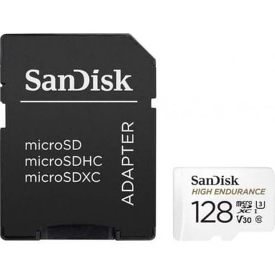 Sandisk microSD-Speicherkarte 128 GB 100 MB/s Klasse 10 mit Adapter