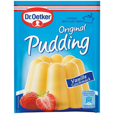 Dr. Oetker Original Pudding Vanille Geschmack Dessert 3er 111g