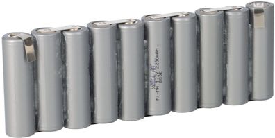 12V 2200mAh 10er Reihe Akkupack Mignon AA F1x10