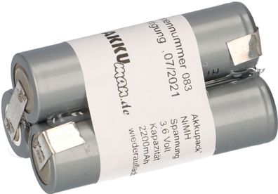 3,6V 2200mAh Akkupack Mignon AA Industrie-Akkus NiMH mit Lötfahne Akku