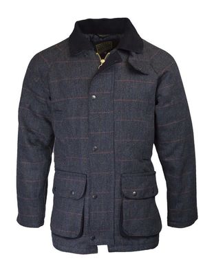 Tweed Jacke Derby Barlaston Herren blue tweed