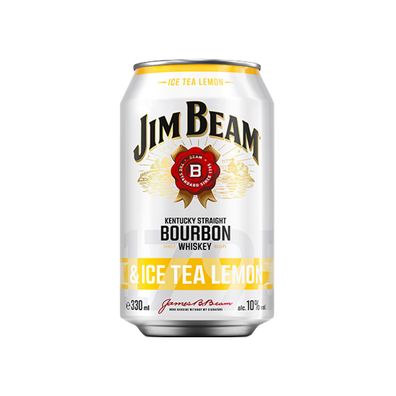 Jim Beam White und Black Ice Tea Lemon Longdrink Mixgetränk 330ml