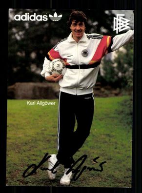 Karl Allgöwer DFB Autogrammkarte 1986 Original Signiert