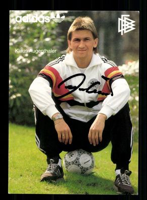 Klaus Augenthaler DFB Autogrammkarte 1990 Original Signiert