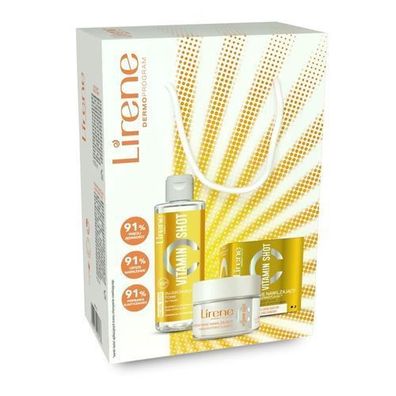 Lirene Vitamin Shot Set - Feuchtigkeitscreme 50ml + Toner 200ml