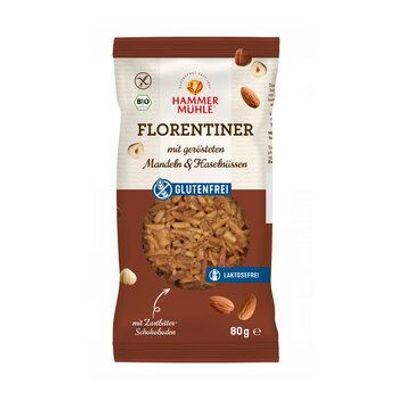 Hammermühle 6x Bio Florentiner mit gerösteten Mandeln & Haselnüssen gf 80g