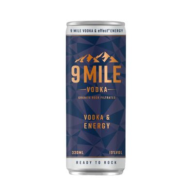 9 Mile Vodka und Energy Ready to Rock legendären Longdrink 330ml