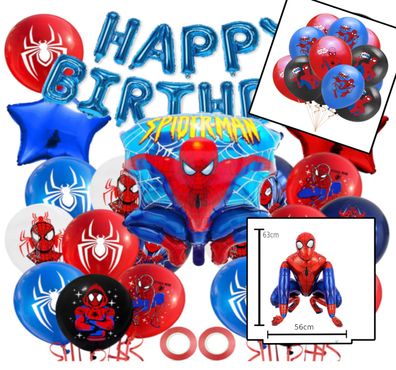 Spiderman Party Kindergeburtstag Dekoration Geburtstag Deko Set Spidy Party