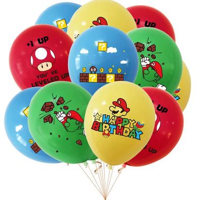 Super Mario Luigi Geburtstag Luftballons 25 - 100 Stk. Nintendo Party Deko