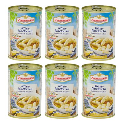 Food-United Käsenockerln Spätzle in Bouillon Zimmermann Fleischwerke 6x400ml Dose