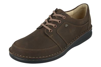 FINN Comfort Norwich Herren Halbschuhe braun coffee Antik Nubukleder