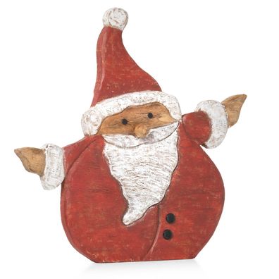 Moritz Skulptur Weihnachtsmann Figur Santa Claus Figur 48 cm Höhe Nikolaus aus Holz