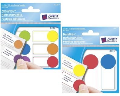 Avery Haftnotizen PageMarker NoteDots Index Markierung Etiketten Haftnotizen