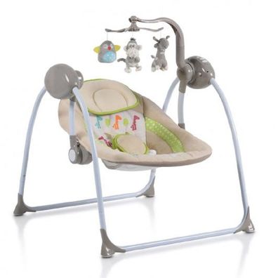 B-Ware Babywippe Swing+ grau Musikfunktion regulierbare Lautstärke beige