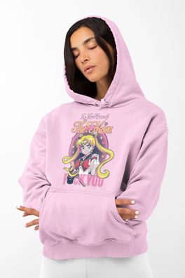 Öko Damen Hoodie Kapuzenpullover Lustige Anime Sailor Moon Fuck you