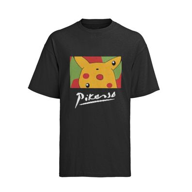 Funny Bio Baumwolle Herren T-Shirt Pokemon Picasso Pikacco Pikachu pardie