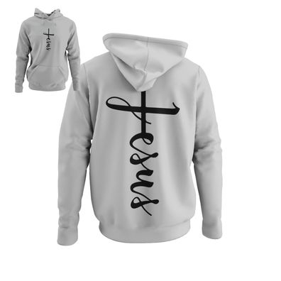 Öko Herren Hoodie Jesus is King Bibel Glaube Gott Beten Christen katholisch