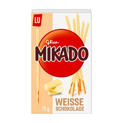 6x 75g LU Glico Mikado Zartherbe Schokolade Sticks zum Dekrieren und genießen