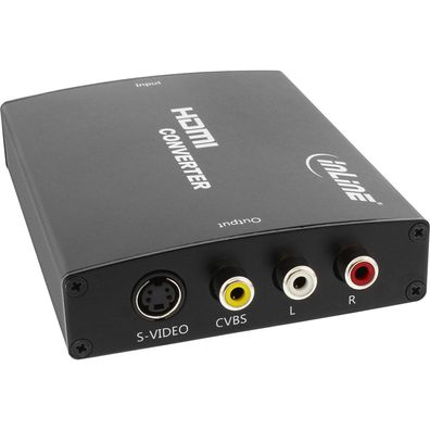 Konverter HDMI zu Composite/S-Videomit AudioEingang HDMIAusgang: CinchS-Video un