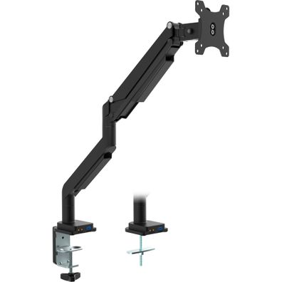 InLine® Tischhalterung mit Lifter und USB/Audio, beweglich, für Monitore bis 82c