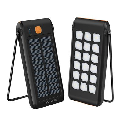 4smarts Solar Powerbank TitanPack Flex 10000mAh, Stand, Lampe