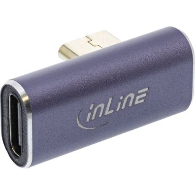 InLine® USB4 Adapter, USB Typ-C Stecker/Buchse vertikal rechts/links gewinkelt,