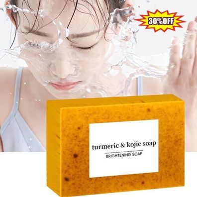 Turmeric Kojic Acid Brightening Soap Skin Whitening Dark Spots lightening Acne