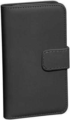 PEDEA Book Cover Classic für iPhone 15, schwarz