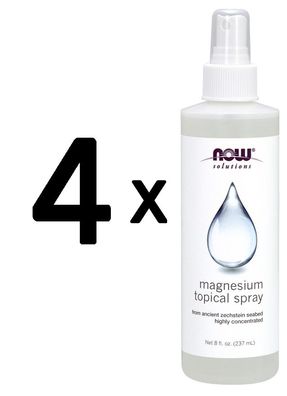 4 x Magnesium Topical Spray - 237 ml