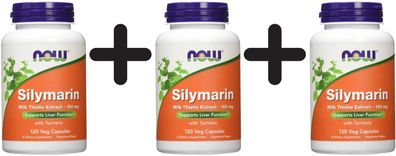 3 x Silymarin with Turmeric, 150mg - 120 vcaps