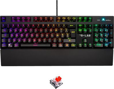 Gaming-Tastatur G-Lab KEYZ Rubidium AZERTY FR mit USB