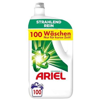 Ariel Gel Universal+ Flüssigwaschmittel, 100 Waschladungen