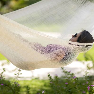 MacaMex Mexikanische Netzhängematte - Double natur plus Hängematte