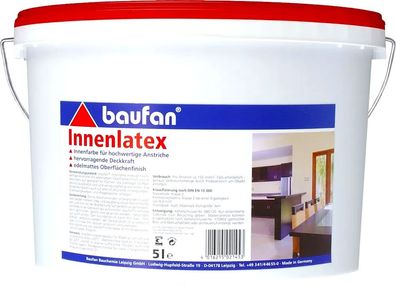 5L Baufan Innenlatex weiß