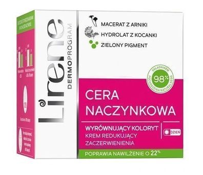 Lirene Cera Naczynkowa, Rötungen reduzierende Tagescreme, 50 ml