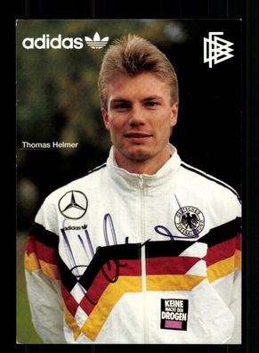 Thomas Helmer DFB Autogrammkarte 1992 Original Signiert