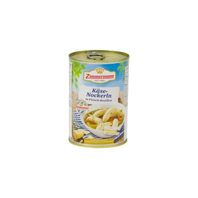 Food-United Käsenockerln Spätzle in Bouillon Zimmermann Fleischwerke 400ml Dose