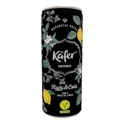 Käfer Bartender Rum und Cola Alkoholisches Mischgetränk 250ml