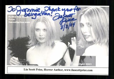 Lia Scott Price Horror Autorin Original Signiert # BC 214083