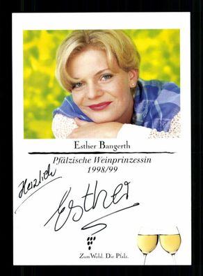 Esther Bangerth Autogrammkarte Original Signiert Weinkönigin # BC 214084