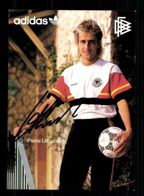 Pierre Littbarski DFB Autogrammkarte 1986 Original Signiert