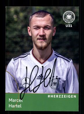 Marcel Hartel DFB Autogrammkarte 2017 U 21 Original Signiert