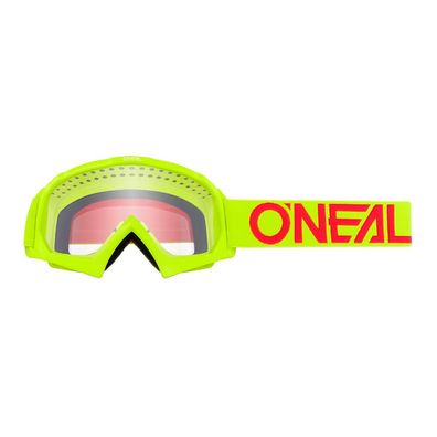 O`Neal B-10 Youth Goggle Solid Neon Yellow/Red ONeal Motocross Mountainbike Brille