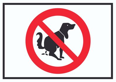 Hier ist kein Hundeklo Symbol Schild