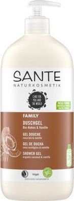 Sante 3x SANTE FAMILY Duschgel Bio-Kokos & Vanille 950 ml 950ml