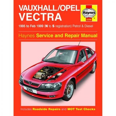 Opel Vectra Vauxhall 1995-02.1999 Benzin Diesel Reparaturanleitung Haynes