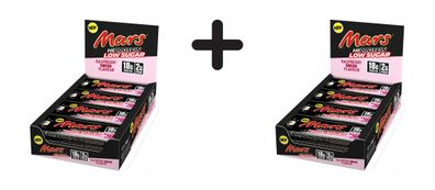 2 x Mars Protein Mars Low Sugar High Protein Bar - Raspberry Smash (12x55g) Milk Choc