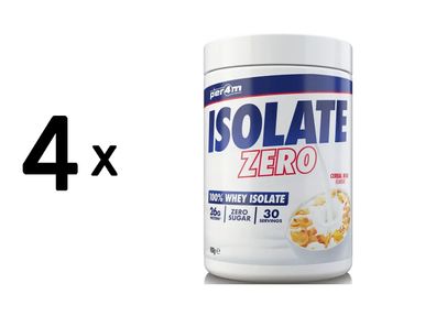 4 x Per4m Whey Isolate Zero (900g) Cereal Milk