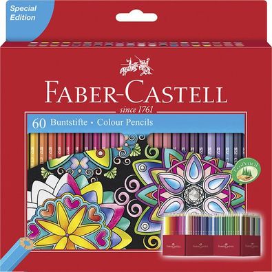 Faber Castell FC 111260 Kleurpotlood Faber Castell Castle Zeskantig Karton Etui 60